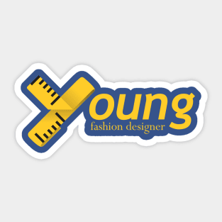 Young Fashion designer Sticker